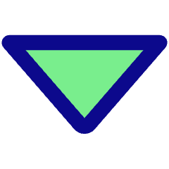 Tailless Triangle Arrow Down 1 Icon from Core Pop Set