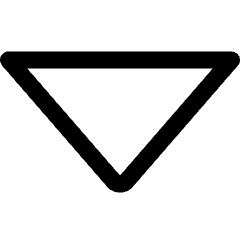 Tailless Triangle Arrow Down 1 Icon from Core Line Set