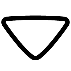 Tailless Triangle Arrow Down 1 Icon from Plump Line Set