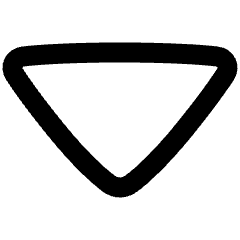 Tailless Triangle Arrow Down 1 Icon from Plump Remix Set