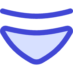 Tailless Triangle Arrow Down 2 Icon from Flex Duo Set