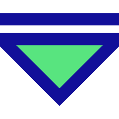 Tailless Triangle Arrow Down 2 Icon from Sharp Pop Set