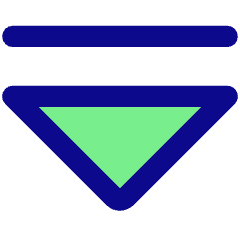 Tailless Triangle Arrow Down 2 Icon from Core Pop Set