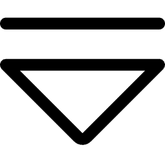 Tailless Triangle Arrow Down 2 Icon from Core Line Set