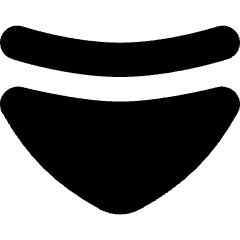 Tailless Triangle Arrow Down 2 Icon from Flex Solid Set