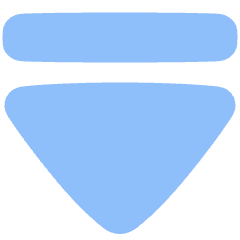 Tailless Triangle Arrow Down 2 Icon from Plump Flat Set