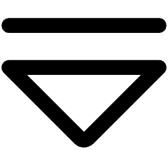 Tailless Triangle Arrow Down 2 Icon from Core Remix Set