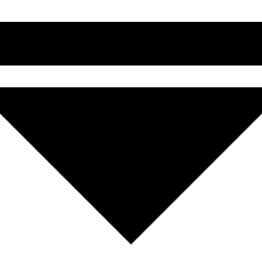 Tailless Triangle Arrow Down 2 Icon from Sharp Solid Set