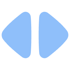 Tailless Triangle Arrow Expand Horizontal Icon from Plump Flat Set