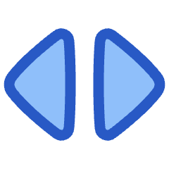 Tailless Triangle Arrow Expand Horizontal Icon from Plump Duo Set