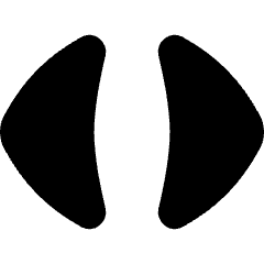 Tailless Triangle Arrow Expand Horizontal Icon from Flex Solid Set