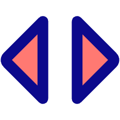 Tailless Triangle Arrow Expand Horizontal Icon from Core Pop Set