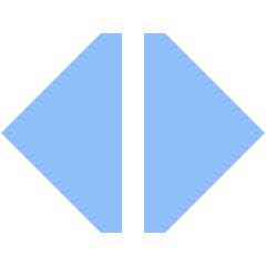 Tailless Triangle Arrow Expand Horizontal Icon from Sharp Flat Set