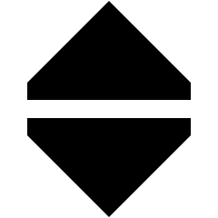 Tailless Triangle Arrow Expand Vertical Icon from Sharp Remix Set