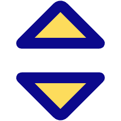 Tailless Triangle Arrow Expand Vertical Icon from Core Pop Set