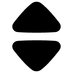 Tailless Triangle Arrow Expand Vertical Icon from Plump Solid Set