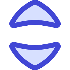 Tailless Triangle Arrow Expand Vertical Icon from Flex Duo Set