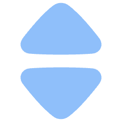Tailless Triangle Arrow Expand Vertical Icon from Plump Flat Set