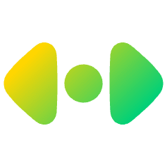 Tailless Triangle Arrow Horizonal Scroll Icon from Plump Gradient Set