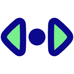 Tailless Triangle Arrow Horizonal Scroll Icon from Plump Pop Set
