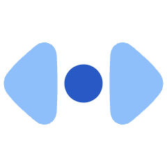 Tailless Triangle Arrow Horizonal Scroll Icon from Plump Flat Set