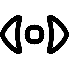 Tailless Triangle Arrow Horizontal Scroll Icon from Flex Line Set