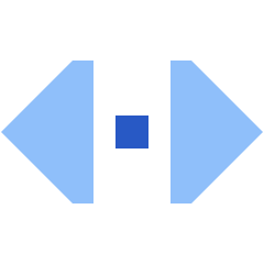 Tailless Triangle Arrow Horizontal Scroll Icon from Sharp Flat Set