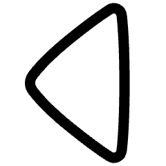 Tailless Triangle Arrow Left 1 Icon from Plump Line Set