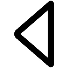 Tailless Triangle Arrow Left 1 Icon from Core Remix Set