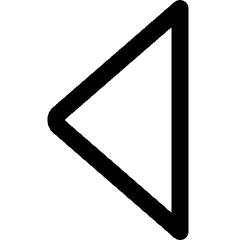 Tailless Triangle Arrow Left 1 Icon from Core Line Set