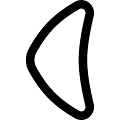 Tailless Triangle Arrow Left 1 Icon from Flex Line Set