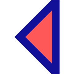Tailless Triangle Arrow Left 1 Icon from Sharp Pop Set
