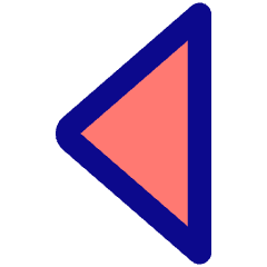 Tailless Triangle Arrow Left 1 Icon from Core Pop Set