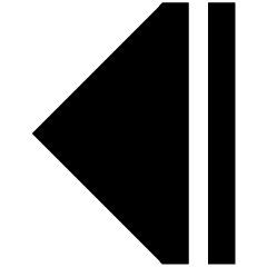 Tailless Triangle Arrow Left 2 Icon from Sharp Remix Set