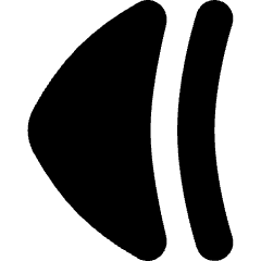 Tailless Triangle Arrow Left 2 Icon from Flex Solid Set