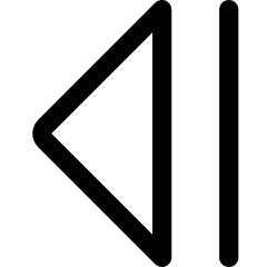 Tailless Triangle Arrow Left 2 Icon from Core Line Set