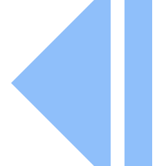 Tailless Triangle Arrow Left 2 Icon from Sharp Flat Set