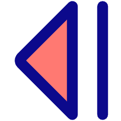 Tailless Triangle Arrow Left 2 Icon from Core Pop Set