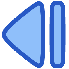 Tailless Triangle Arrow Left 2 Icon from Plump Duo Set