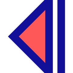 Tailless Triangle Arrow Left 2 Icon from Sharp Pop Set