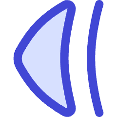 Tailless Triangle Arrow Left 2 Icon from Flex Duo Set