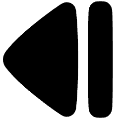 Tailless Triangle Arrow Left 2 Icon from Plump Solid Set