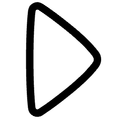 Tailless Triangle Arrow Right 1 Icon from Plump Line Set