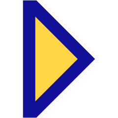 Tailless Triangle Arrow Right 1 Icon from Sharp Pop Set