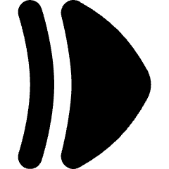 Tailless Triangle Arrow Right 2 Icon from Flex Solid Set