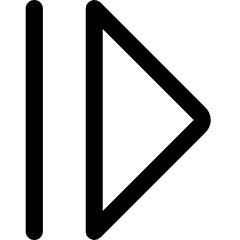 Tailless Triangle Arrow Right 2 Icon from Core Line Set