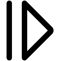 Tailless Triangle Arrow Right 2 Icon from Core Remix Set
