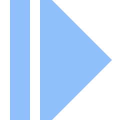 Tailless Triangle Arrow Right 2 Icon from Sharp Flat Set