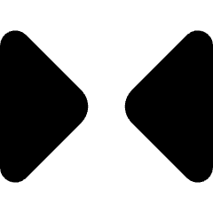 Tailless Triangle Arrow Shrink Horizontal 1 Icon from Core Solid Set