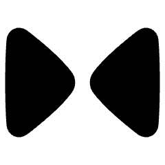 Tailless Triangle Arrow Shrink Horizontal 1 Icon from Plump Solid Set